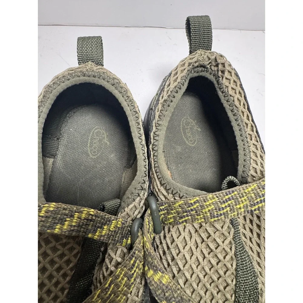 Chaco Outcross Kids Junior Water Shoes Olive Green Mesh Hiking Sandals Size 5